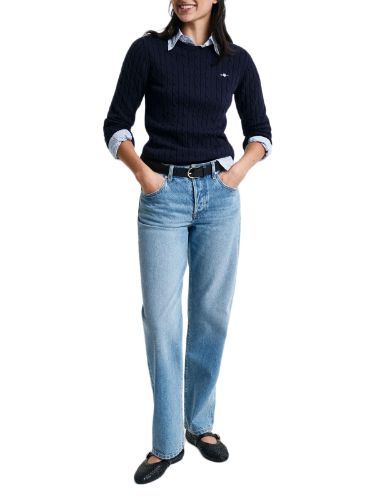 Picture of Gant | Stretch Cotton Cable C-Neck