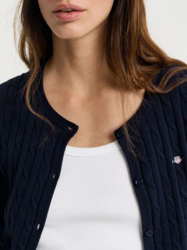 Picture of Gant | Stretch Cotton Cable Cardigan