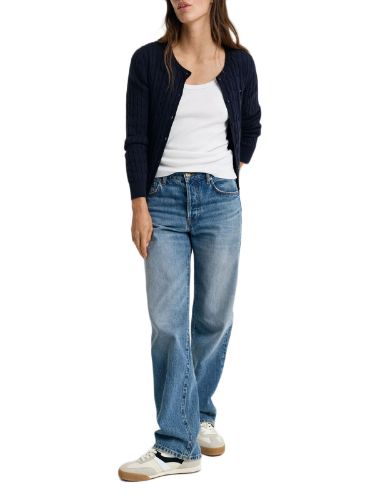 Picture of Gant | Stretch Cotton Cable Cardigan