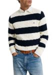 Immagine di Gant | Striped Cotton Cable C-Neck