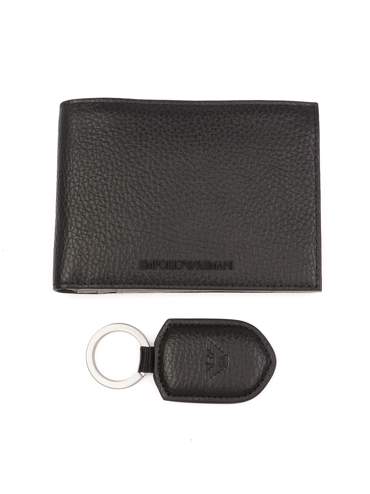 Picture of EMPORIO ARMANI | Men's Wallet and Key Holder Set
