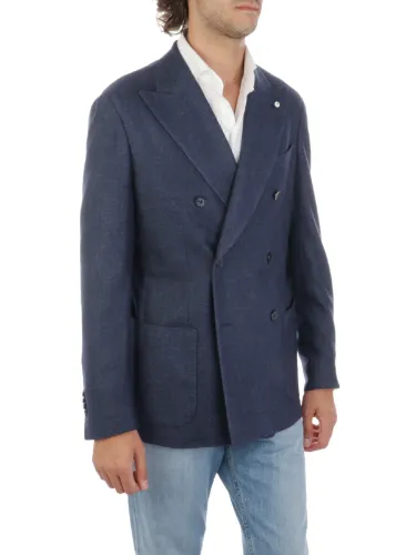 Picture of LBM 1911 | Men's Double-Breasted Wool Blazer Jacket