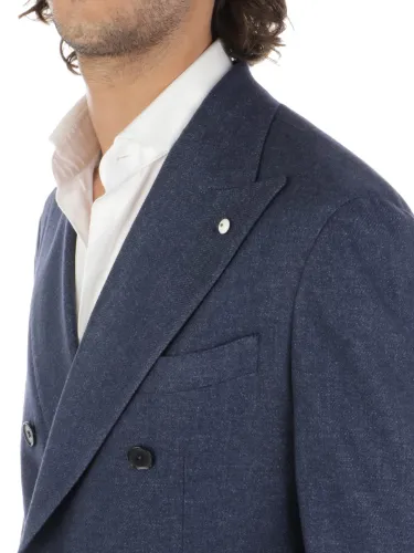Picture of LBM 1911 | Men's Double-Breasted Wool Blazer Jacket