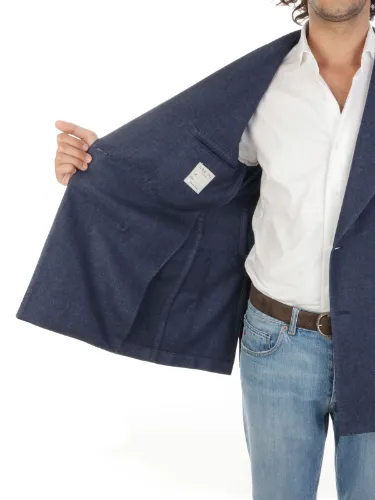 Picture of LBM 1911 | Men's Double-Breasted Wool Blazer Jacket