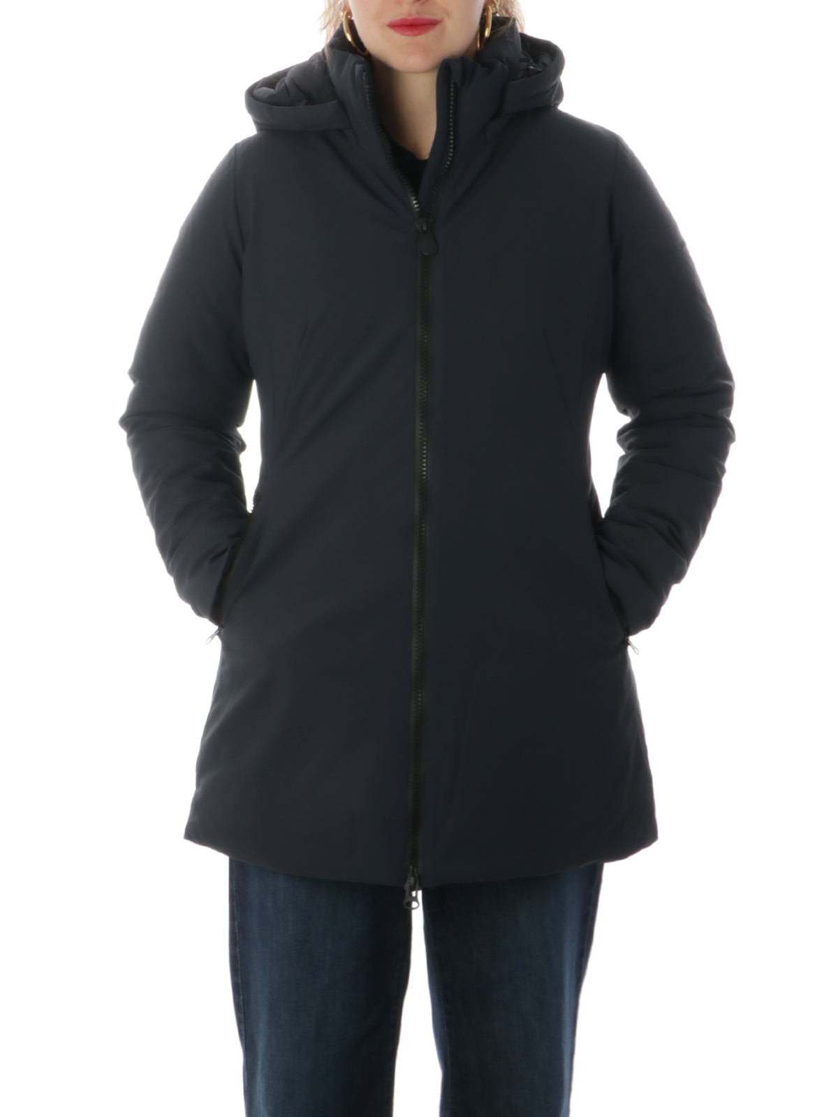 SAVE THE DUCK Women s Lila Stretch Coat Navy D43490WLEXY17