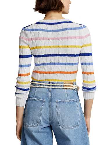 Picture of POLO RALPH LAUREN | Women's Cable Knitted Striped Pull