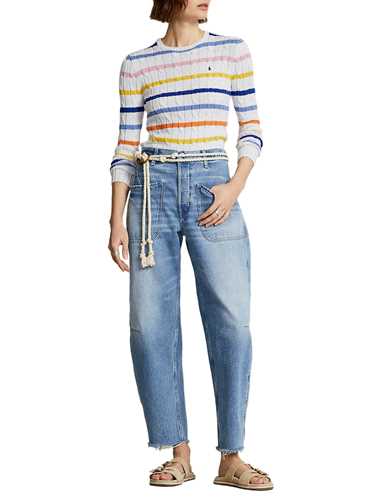 Picture of POLO RALPH LAUREN | Women's Cable Knitted Striped Pull