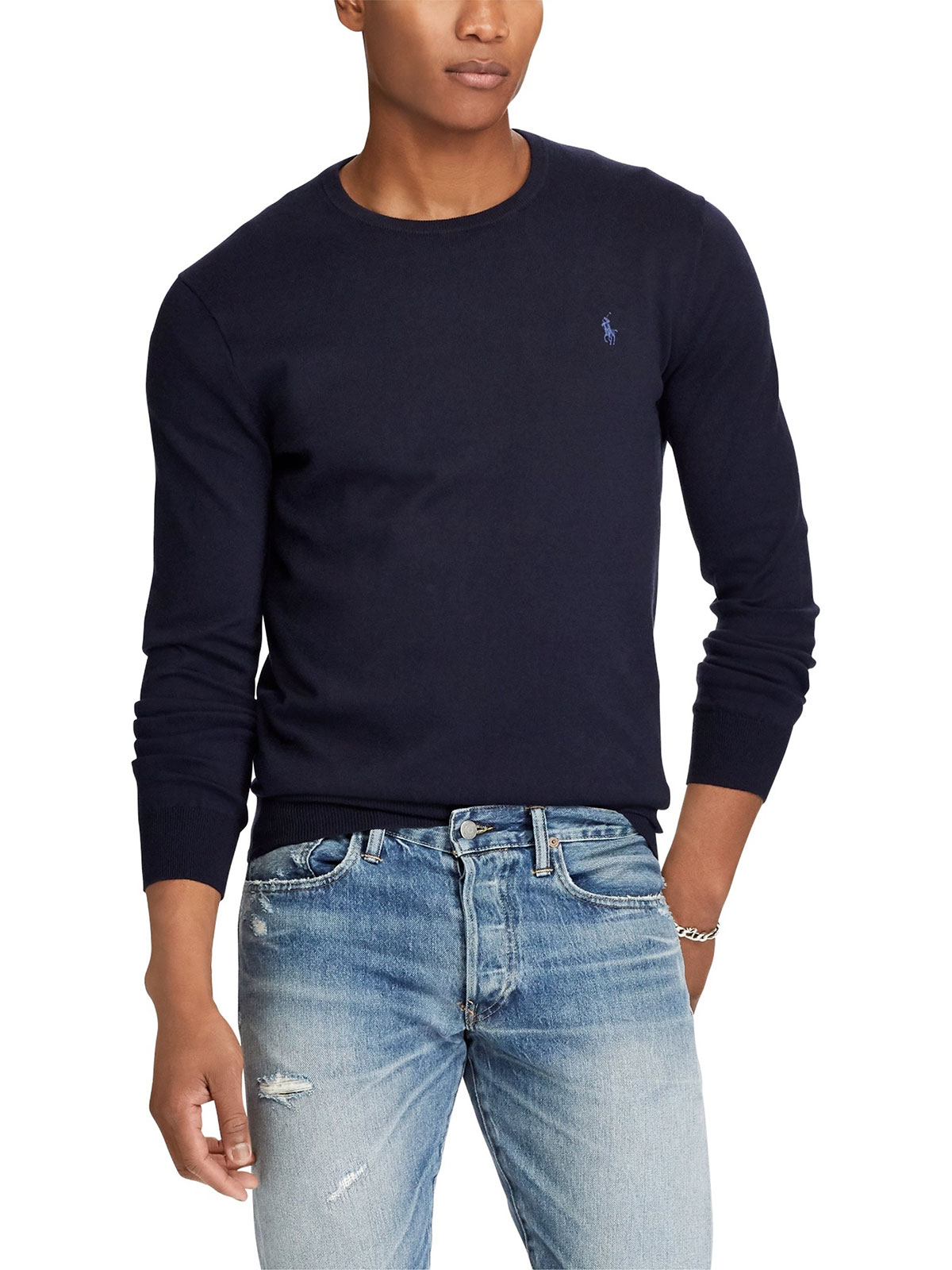 POLO RALPH LAUREN Men's Crewneck Sweater Hunter Navy | 710684957001 | Botta  & B Online Store