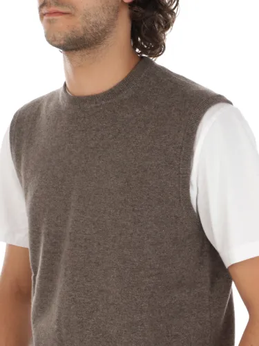 Picture of MAGAZZINO RICAMBI | Men's Cashmere Roundneck Vest