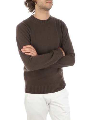 Picture of MAGAZZINO RICAMBI | Men's Felted Cashmere Roundneck Sweater