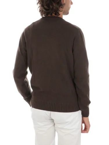 Picture of MAGAZZINO RICAMBI | Men's Felted Cashmere Roundneck Sweater