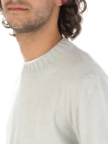 Picture of MAGAZZINO RICAMBI | Men's Felted Cashmere Roundneck Sweater