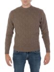 Picture of FILIPPO DE LAURENTIIS | Men's Cable Knit Wool and Cashmere Sweater