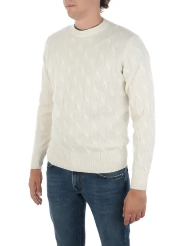 Immagine di FILIPPO DE LAURENTIIS | Maglia Uomo in Lana e Cashmere a Treccia