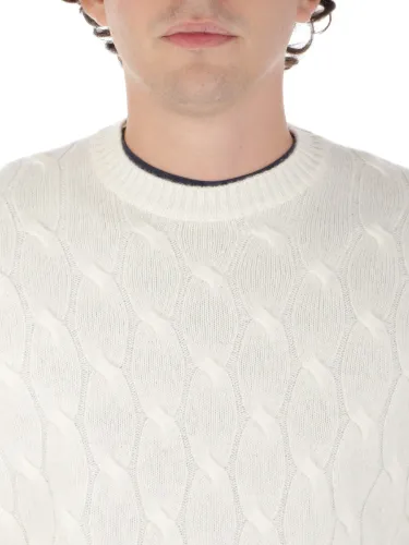Immagine di FILIPPO DE LAURENTIIS | Maglia Uomo in Lana e Cashmere a Treccia