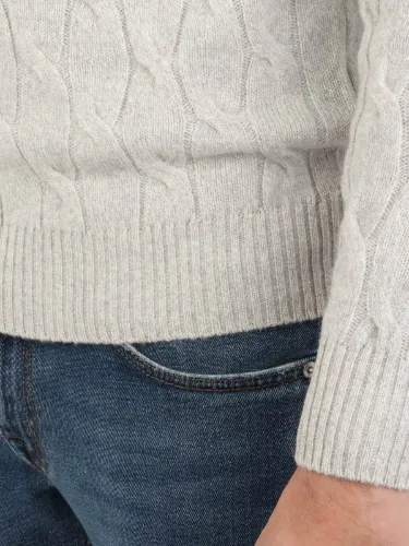 Immagine di FILIPPO DE LAURENTIIS | Maglia Uomo in Lana e Cashmere a Treccia