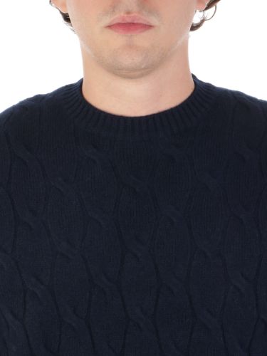 Picture of FILIPPO DE LAURENTIIS | Men's Cable Knit Wool and Cashmere Sweater