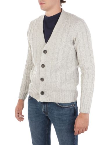 Immagine di FILIPPO DE LAURENTIIS | Cardigan Uomo in Lana a Treccia