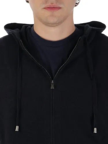 Picture of FILIPPO DE LAURENTIIS | Men's Full Zip Wool and Cashmere Sweater