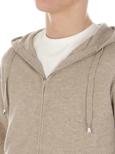 Immagine di FILIPPO DE LAURENTIIS | Fullzip Uomo in Lana e Cashmere con Cappuccio