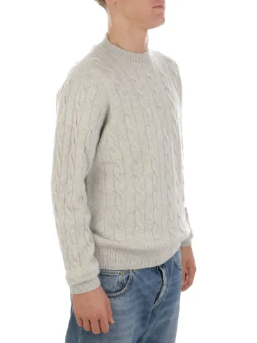 Picture of FILIPPO DE LAURENTIIS | Men's Crew Neck Wool and Cashmere Sweater