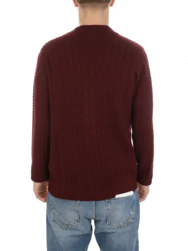 Picture of FILIPPO DE LAURENTIIS | Men's Cable-Knit Wool Cardigan