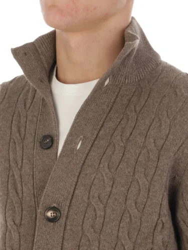 Picture of FILIPPO DE LAURENTIIS | Men's Blusotto Wool and Cashmere Cardigan