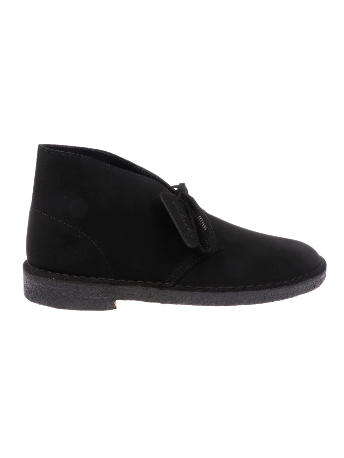 clarks men's desert boot black suede