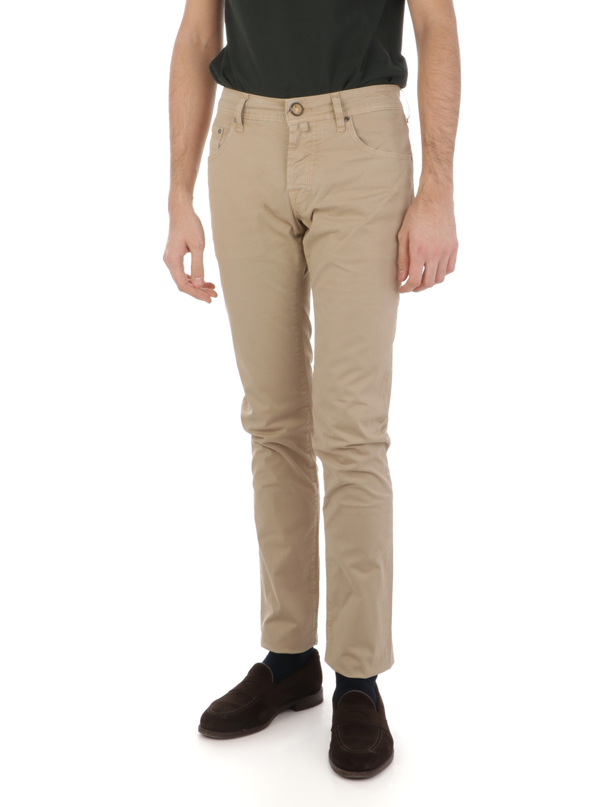 JACOB COHEN Nick Slim Fit Men s 5 Pocket Trousers Beige U Q E06 36 S 2544 Botta B Online Store