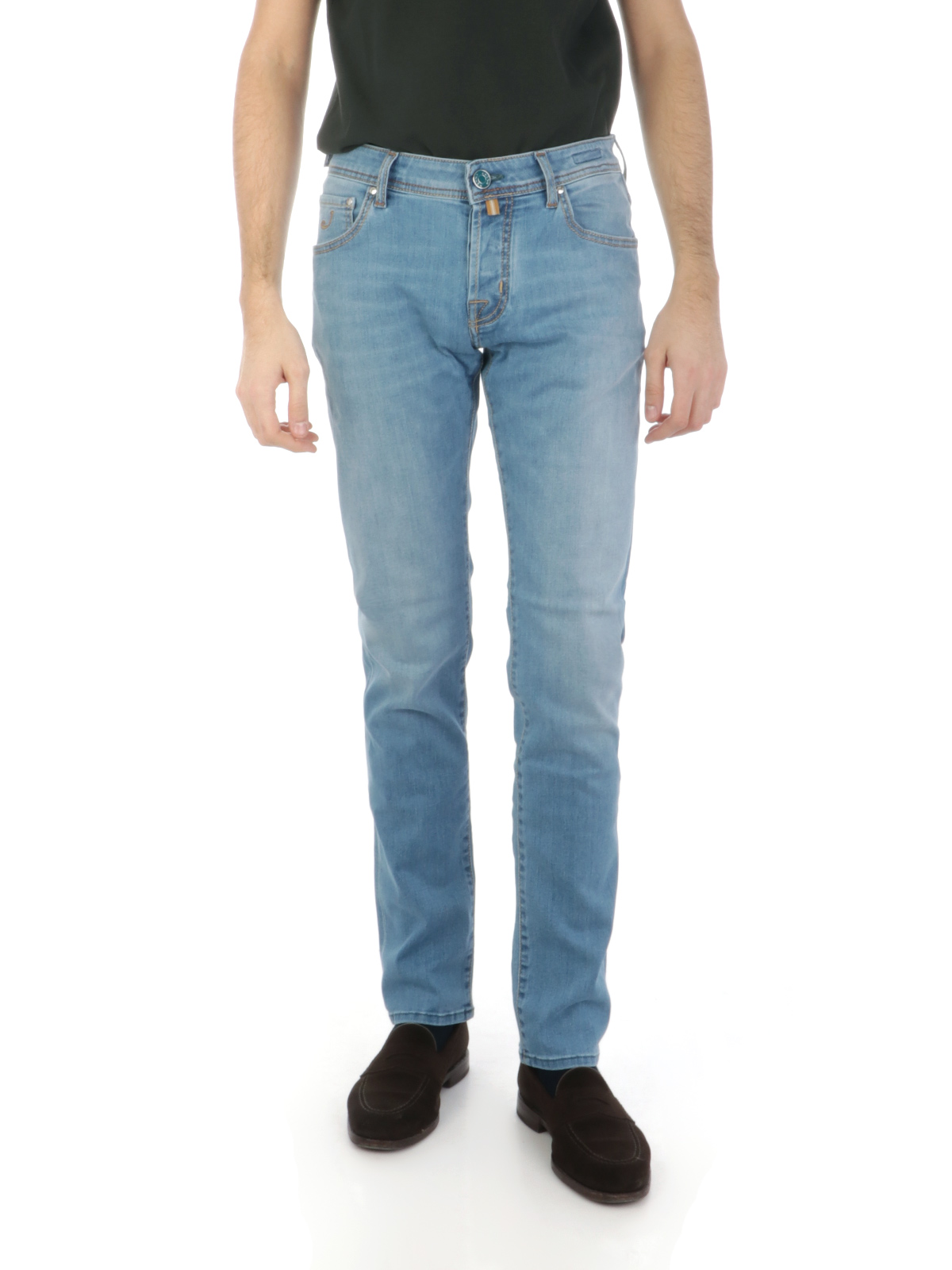 JACOB COHEN Nick Slim Fit Men's 5 Pocket Jeans Light Denim, U Q E06 40 S  3623