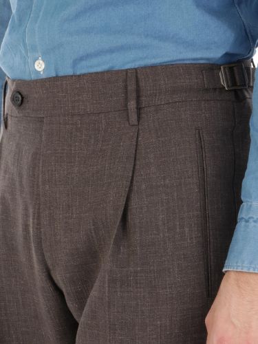 Picture of BERWICH | Men's Vulcanoz Loro Piana Trousers