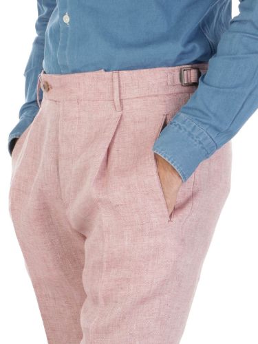Immagine di BERWICH | Pantalone Uomo Retrolong in Lino