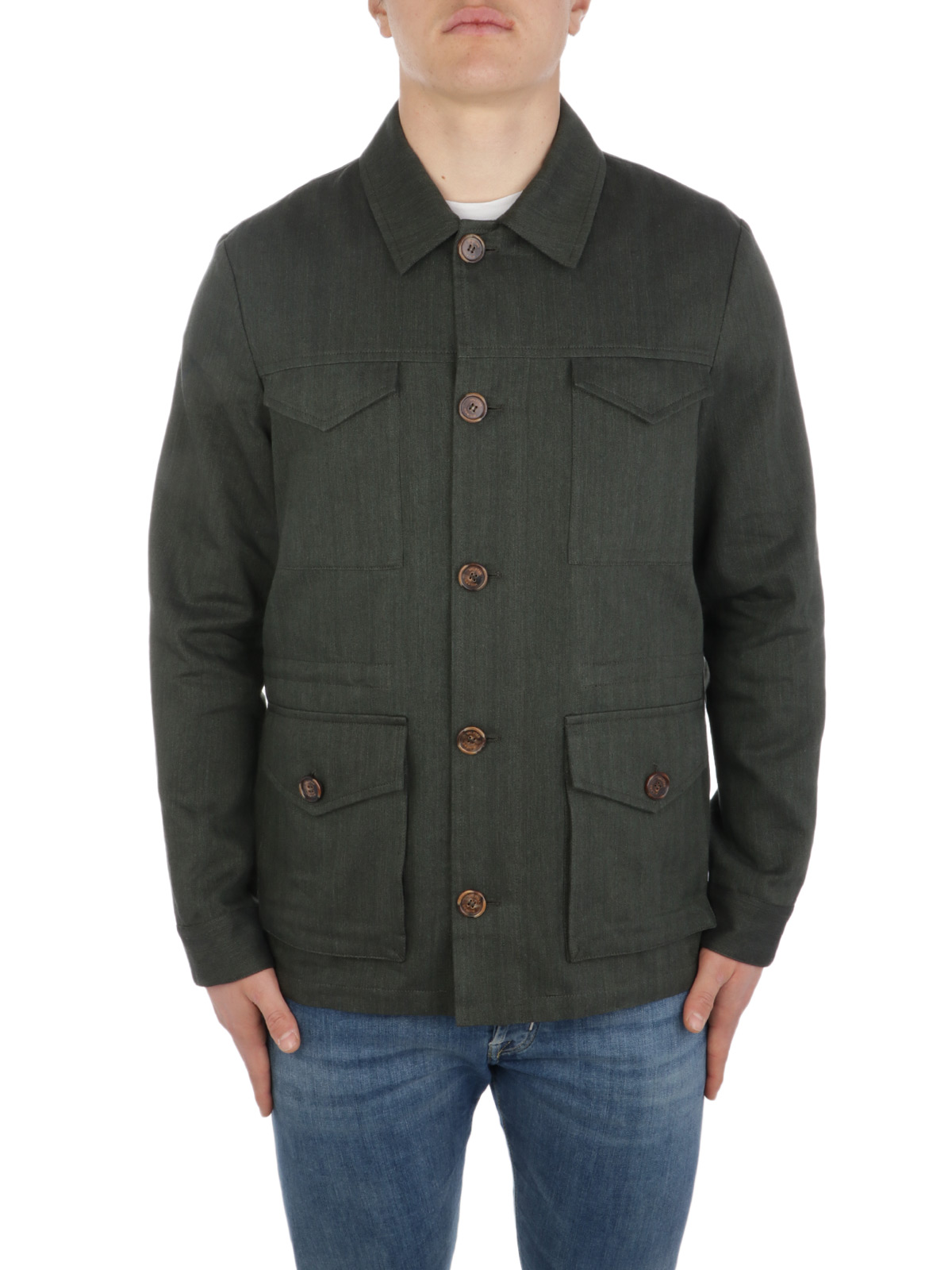 Mens linen field jacket Clearance