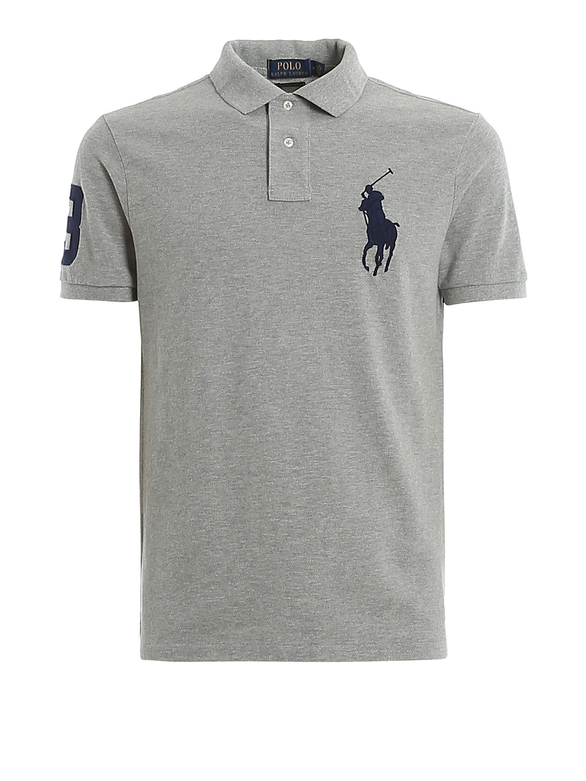 mens grey ralph lauren polo shirt