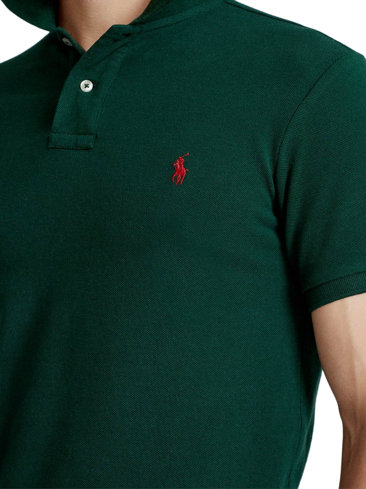 POLO RALPH LAUREN Men's Slim Fit Polo Shirt College Green | 710795080018 |  Botta & B Online Store