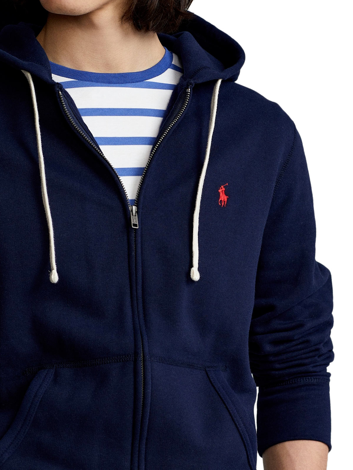 Navy blue cheap polo sweatshirt