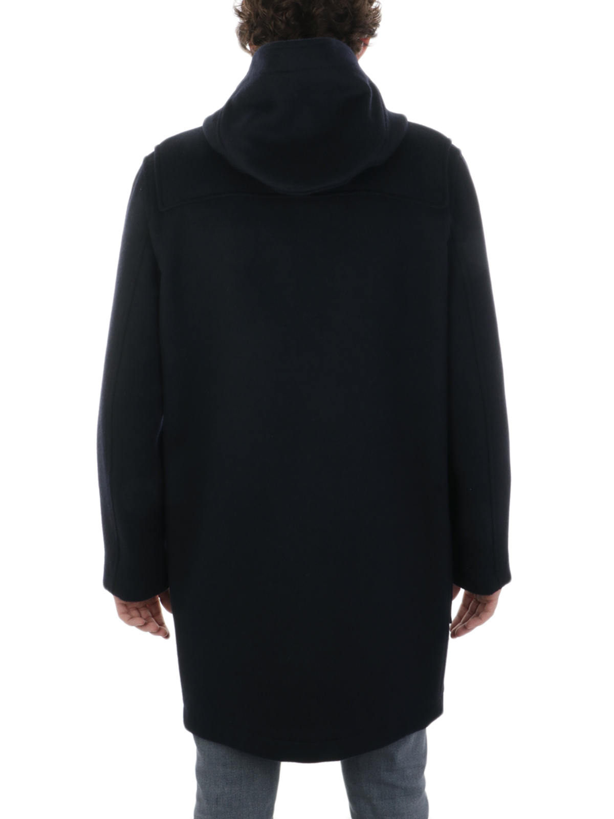 AQUASCUTUM Duffle Coat Uomo in Lana Blu DUFFLE COAT BA01 Botta B Abbigliamento