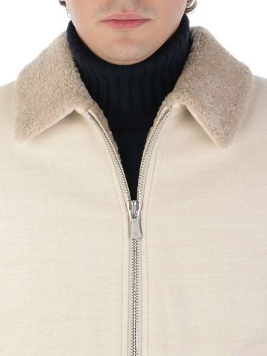 Picture of ELEVENTY | Men's Shearling Wool Bomber Jacket