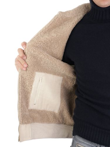 Picture of ELEVENTY | Men's Shearling Wool Bomber Jacket