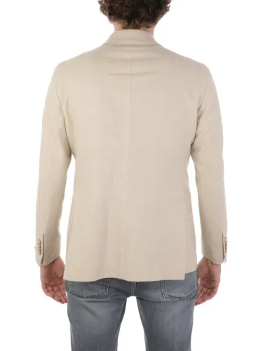 Picture of TAGLIATORE | Men's Double-Breasted Wool and Cotton Jacket