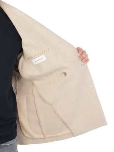 Picture of TAGLIATORE | Men's Double-Breasted Wool and Cotton Jacket