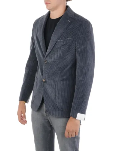 Picture of ELEVENTY | Men's Soft Ribbed Velvet Blazer Jacket