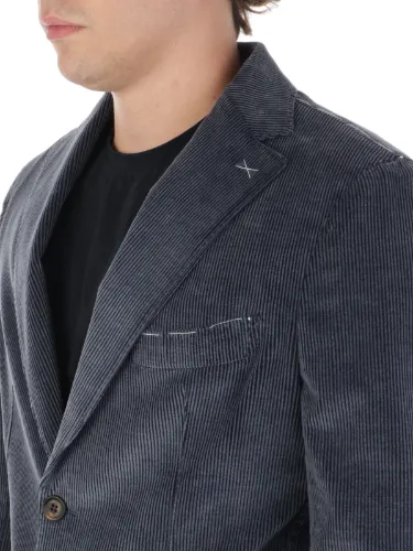 Picture of ELEVENTY | Men's Soft Ribbed Velvet Blazer Jacket