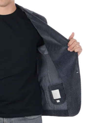 Picture of ELEVENTY | Men's Soft Ribbed Velvet Blazer Jacket