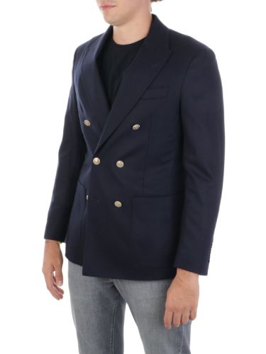 Picture of ELEVENTY | Men's Double-Breasted Wool and Cashmere Blazer