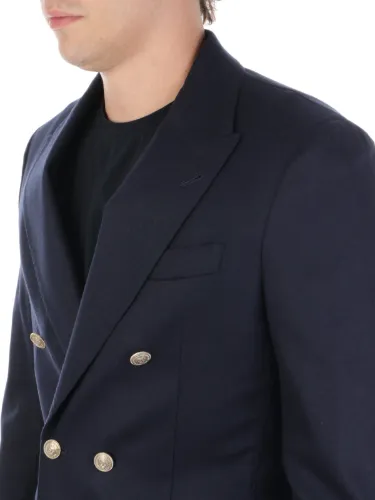 Picture of ELEVENTY | Men's Double-Breasted Wool and Cashmere Blazer