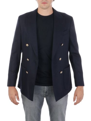 Picture of ELEVENTY | Men's Double-Breasted Wool and Cashmere Blazer