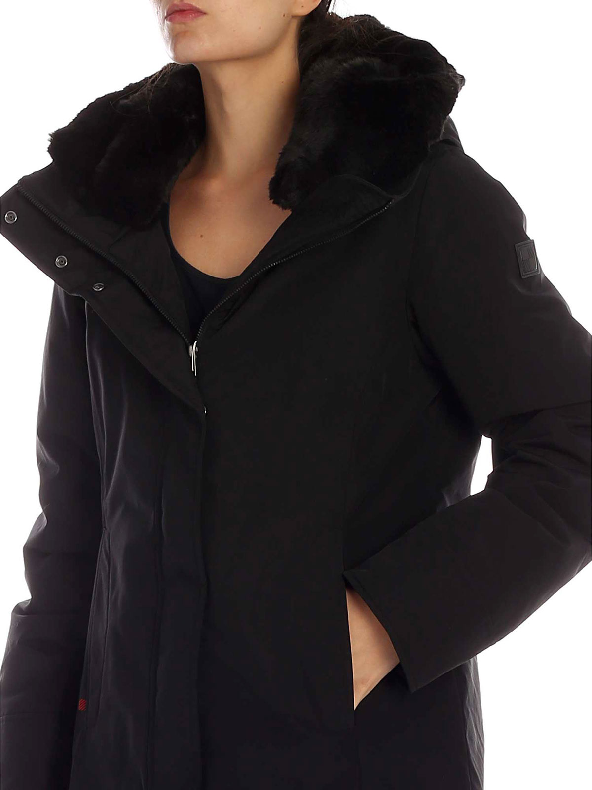 Woolrich Women S Boulder Parka Black Wwcps2803 Botta B Online Store