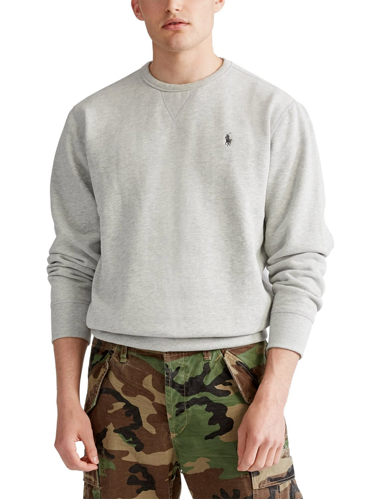 POLO RALPH LAUREN Men's Round Neck Sweatshirt Andover Heather ...