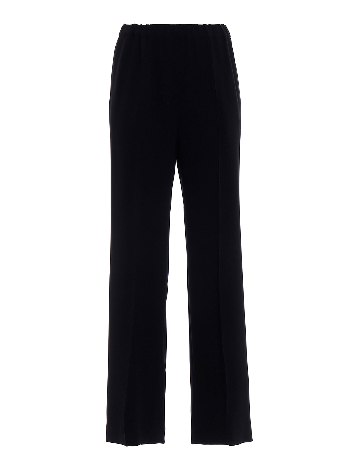 Prezzo consigliato € 400 ASPESI Crepe Pantaloni Taglia IT 40/S Misto Seta con Motivi Zoppo ritagliata 